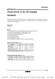 BD7960FM datasheet pdf ROHM