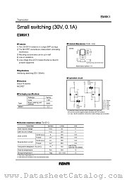 EM6K1 datasheet pdf ROHM