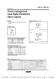 UMD12N datasheet pdf ROHM