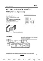 MCH03 datasheet pdf ROHM