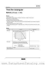 MCR18 datasheet pdf ROHM