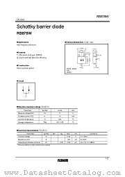 RB876W datasheet pdf ROHM