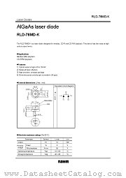 RLD-78MD-K datasheet pdf ROHM