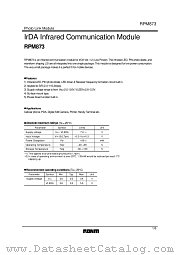 RPM873 datasheet pdf ROHM