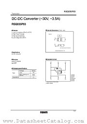 RSQ035P03 datasheet pdf ROHM