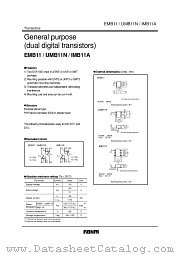 UMB11N datasheet pdf ROHM