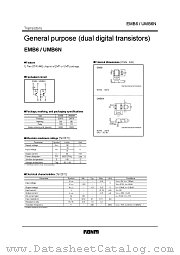 UMB6N datasheet pdf ROHM