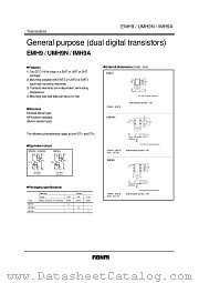 UMH9N datasheet pdf ROHM