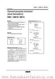 UMZ1N datasheet pdf ROHM