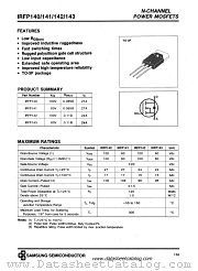 IRFP140 datasheet pdf Samsung Electronic