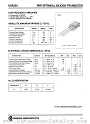 KSA539 datasheet pdf Samsung Electronic