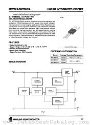 MC7818 datasheet pdf Samsung Electronic