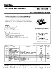 DBA100UA40 datasheet pdf SanRex