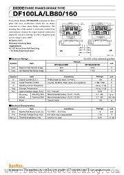 DF100LA160 datasheet pdf SanRex