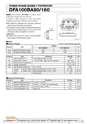 DFA100BA80 datasheet pdf SanRex