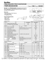 TSR100AA60 datasheet pdf SanRex