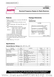 LC7265 datasheet pdf SANYO