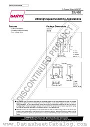 2SJ192 datasheet pdf SANYO