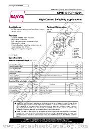 CPH6201 datasheet pdf SANYO