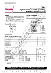 FC119 datasheet pdf SANYO