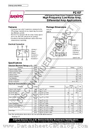 FC157 datasheet pdf SANYO