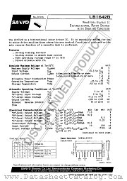 LB1642B datasheet pdf SANYO