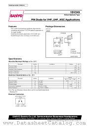 1SV249 datasheet pdf SANYO