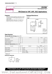 1SV266 datasheet pdf SANYO