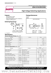 2SA1319 datasheet pdf SANYO