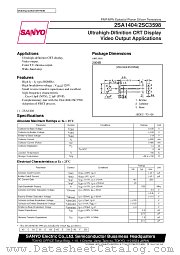 2SA1404 datasheet pdf SANYO