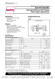 2SA1407 datasheet pdf SANYO