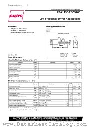 2SA1450 datasheet pdf SANYO