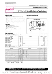 2SA1469 datasheet pdf SANYO