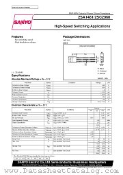 2SA1481 datasheet pdf SANYO