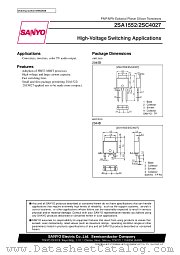 2SA1552 datasheet pdf SANYO