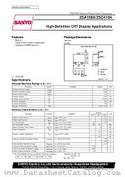 2SA1580 datasheet pdf SANYO