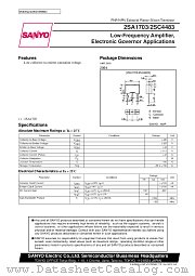 2SA1703 datasheet pdf SANYO