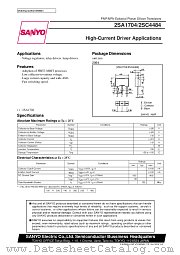 2SA1704 datasheet pdf SANYO