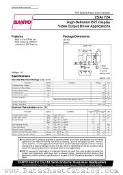 2SA1724 datasheet pdf SANYO