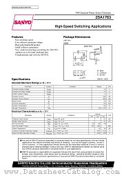 2SA1763 datasheet pdf SANYO