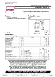 2SA1770 datasheet pdf SANYO