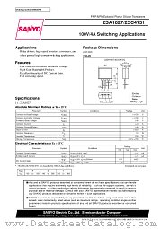 2SA1827 datasheet pdf SANYO