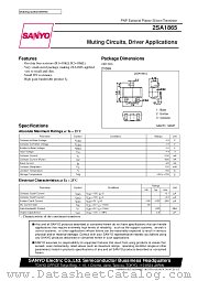 2SA1865 datasheet pdf SANYO