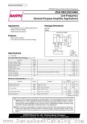 2SA1882 datasheet pdf SANYO