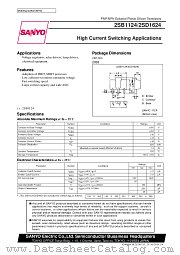 2SB1124 datasheet pdf SANYO