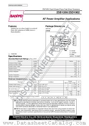 2SB1266 datasheet pdf SANYO