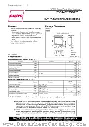 2SB1452 datasheet pdf SANYO