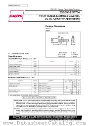 2SB698 datasheet pdf SANYO