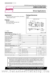 2SB912 datasheet pdf SANYO