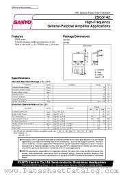 2SC3142 datasheet pdf SANYO